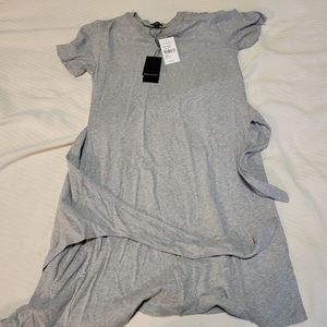 Rails Edie Tie-waist T-Shirt sz Small Grey